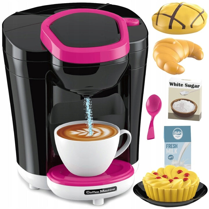 COFFEE MAKER TOY FOR CHILDREN SET AGD XL CAFE CAKE BUNS Brand Gotel