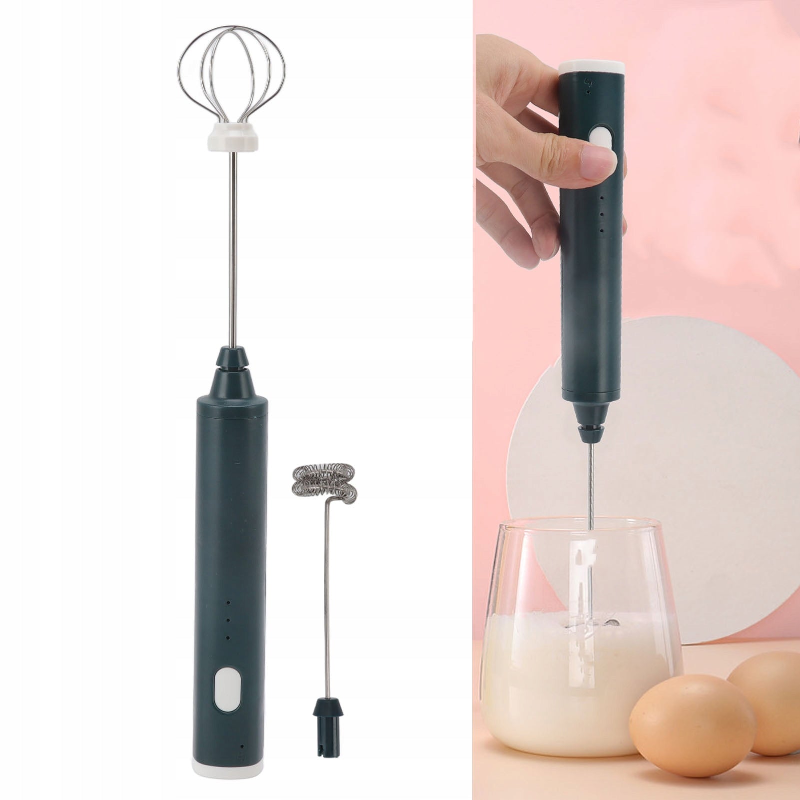 COFFEE MILK FROTHER CREAM EGG FROTHER DARK GREEN STRONG Packaging status original