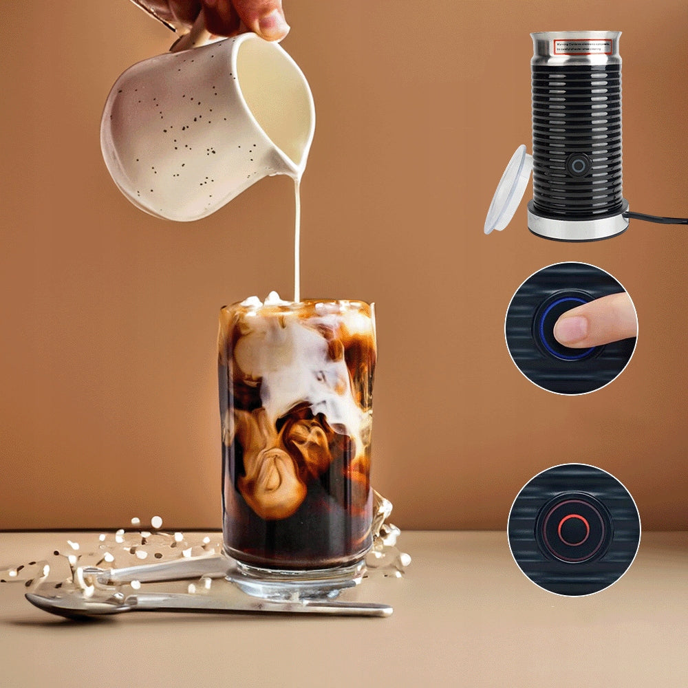 COFFEE MILK FROTHER ELECTRIC HOT COLD AUTOMATIC FROTHER Dominant color black