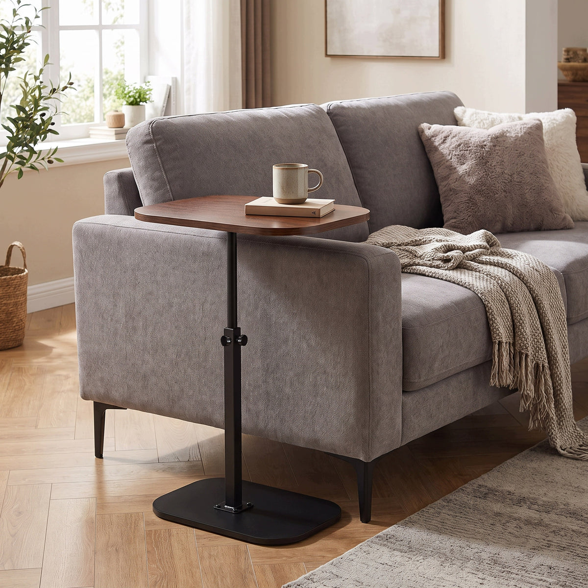 COFFEE TABLE ADJUSTABLE SIDE AUXILIARY LOFT NIGHT ROTATING TOP Packaging status original