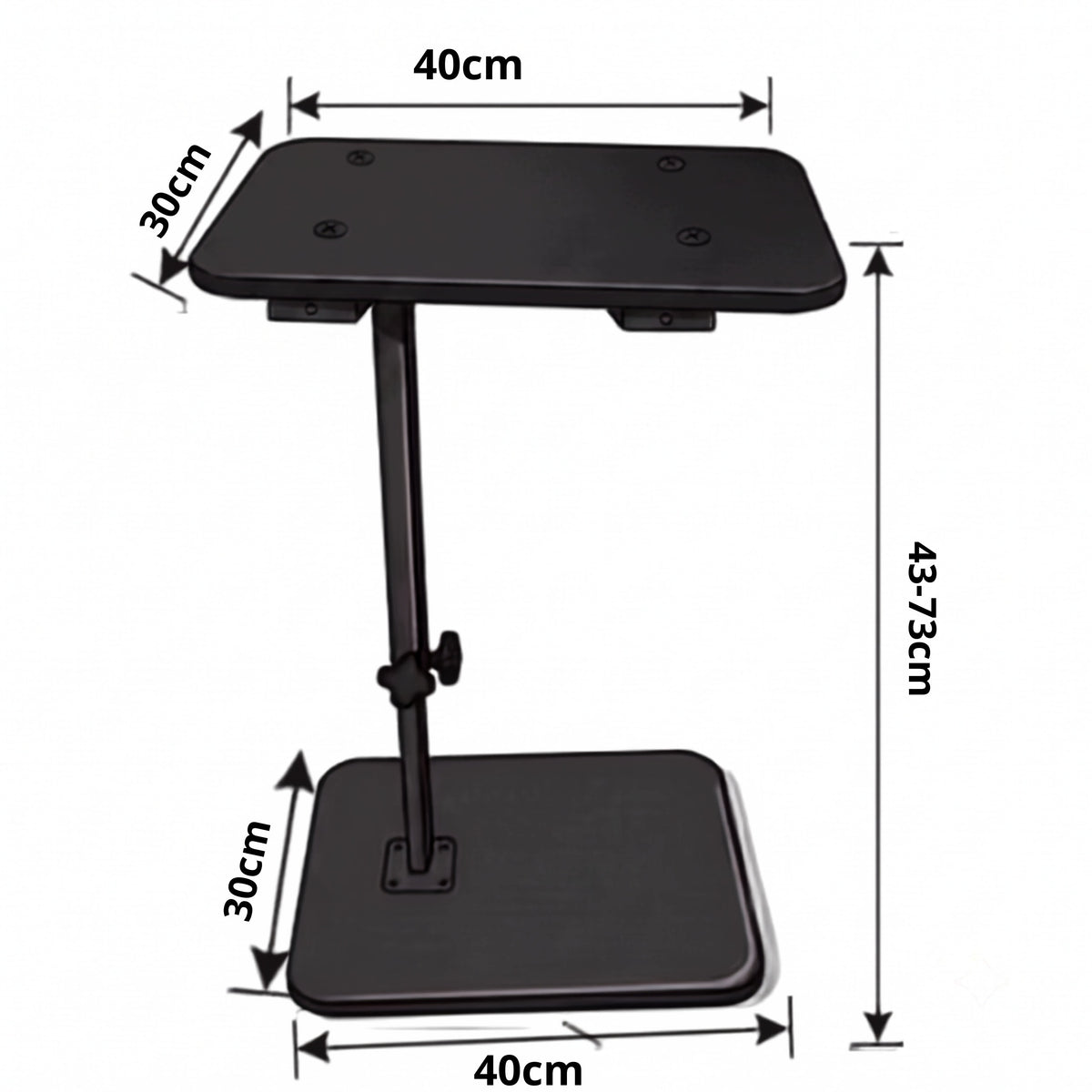 COFFEE TABLE ADJUSTABLE SIDE NIGHT AUXILIARY LOFT BLACK FOR LAPTOP Packaging status original