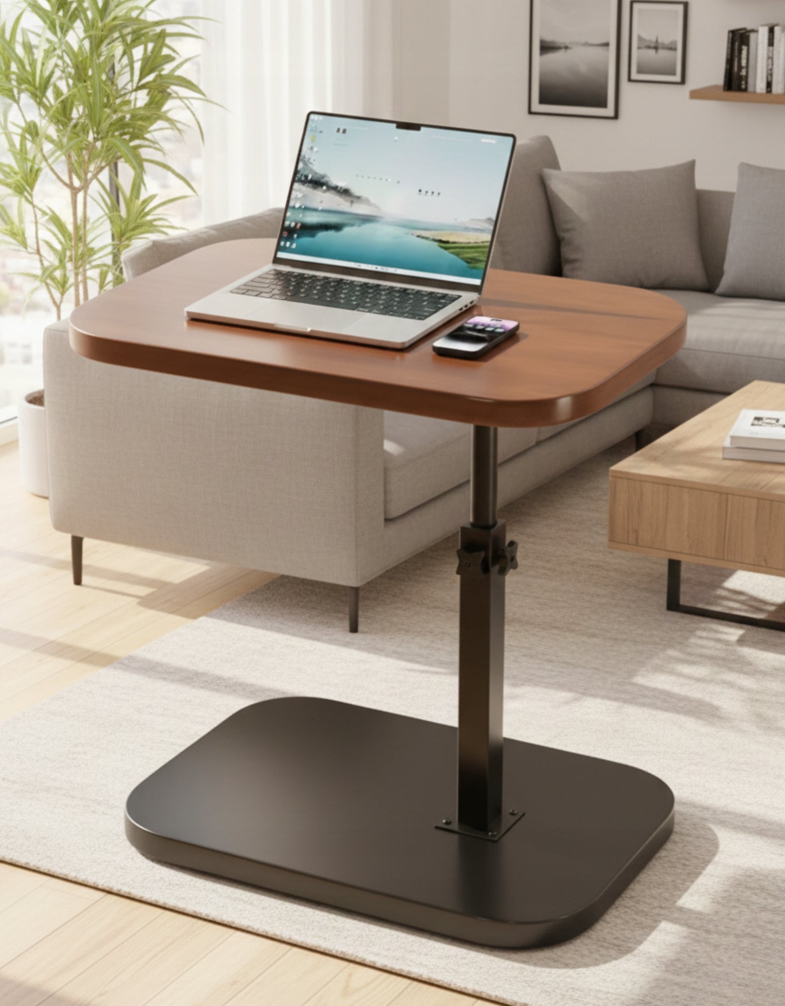 COFFEE TABLE ADJUSTABLE SIDE NIGHT AUXILIARY LOFT WALNUT FOR LAPTOP Manufacturer code STOLIK104