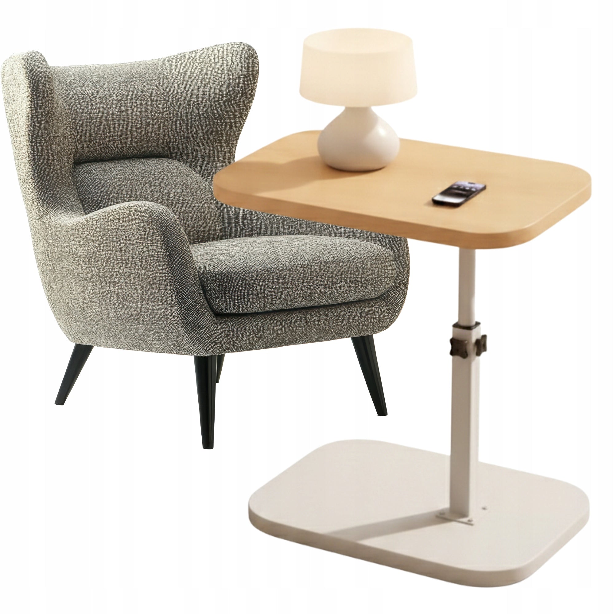 COFFEE TABLE ADJUSTABLE SIDE NIGHT AUXILIARY SONOMA LOFT FOR LAPTOP