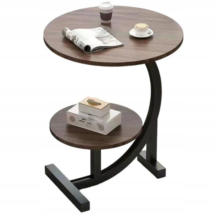 COFFEE TABLE DOUBLE Round Side Auxiliary For Living Room Corner