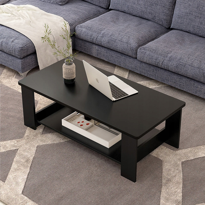 COFFEE TABLE MODERN BENCH WITH SHELF LIVING ROOM LARGE LOFT BLACK 100 CM Packaging status original