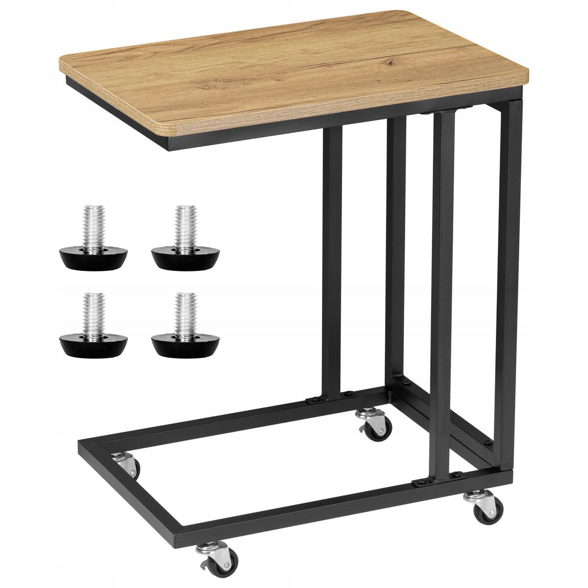 COFFEE TABLE SIDE AUXILIARY MOBILE FOR LAPTOP LIVING ROOM WHEELS LEGS