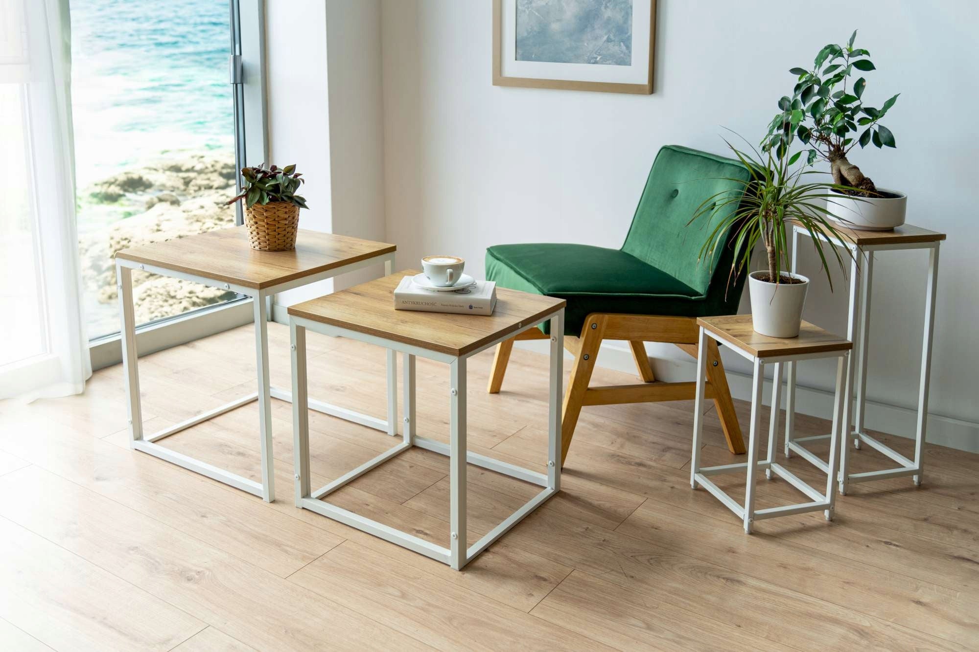 COFFEE TABLES COFFEE TABLE SCANDINAVIAN BOHO CRAFT TABLE SET 2 PACK Brand LoftInspired