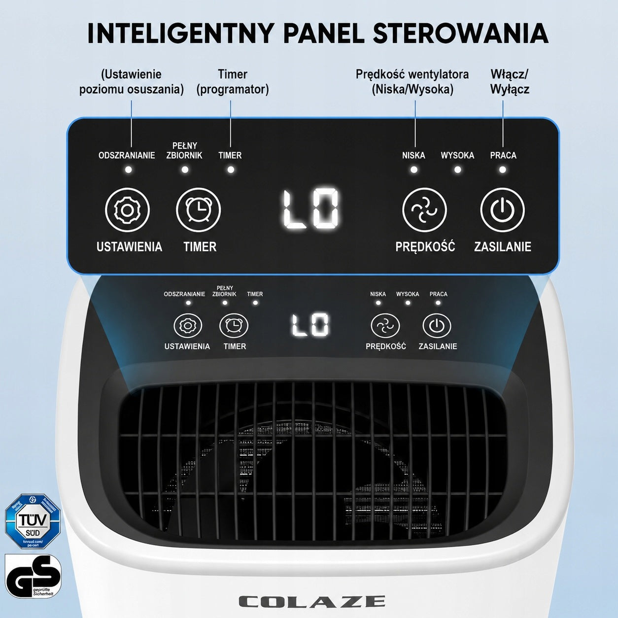 COLAZE Electric Dehumidifier 12 l/day up to 50 m³ Manufacturer code COLAZE 12