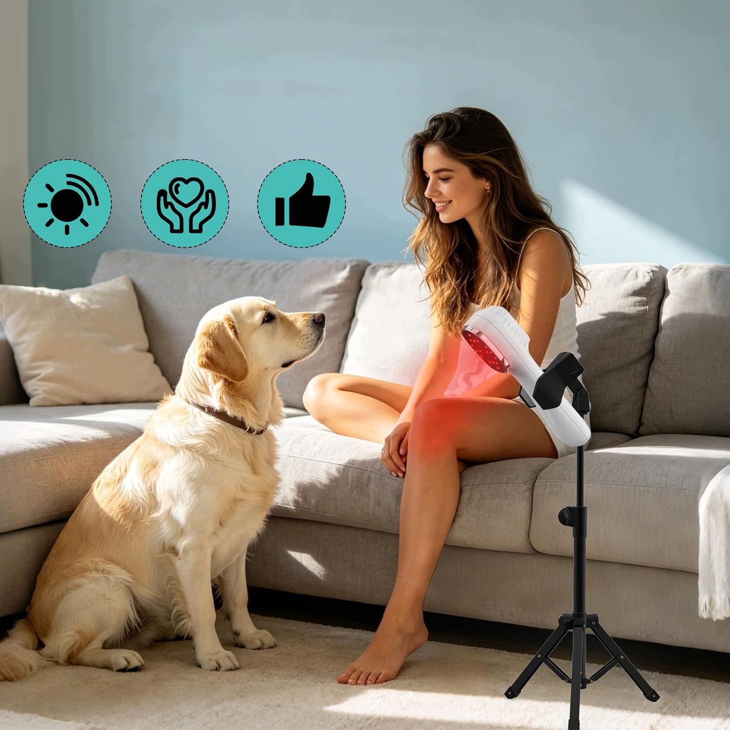 COLD LASER THERAPY DEVICE TENS MASSAGER INFRARED+STATISTICAL LAMP Medical device no