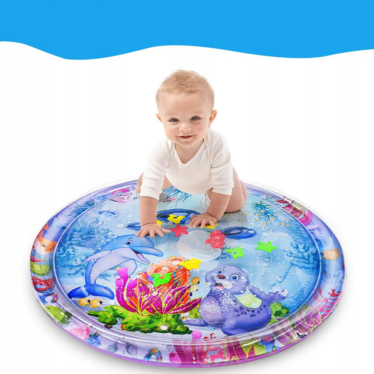 COLOR SENSORY WATER MAT FOR BABIES CHILDREN INFLATABLE COLOR 105 Packaging status original