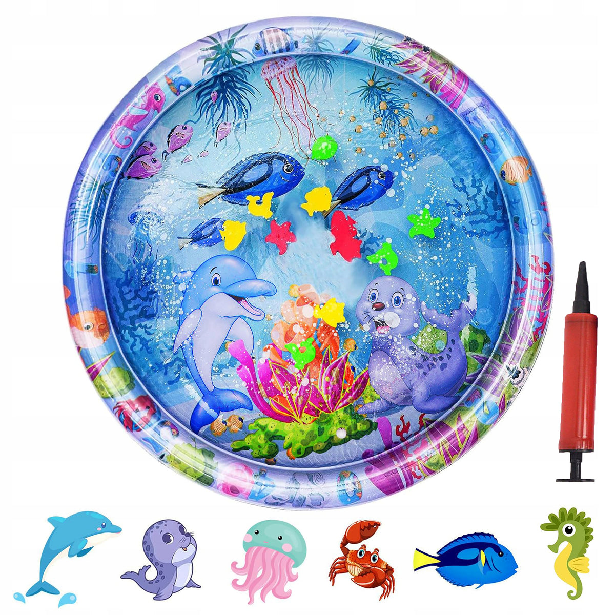 COLOR SENSORY WATER MAT FOR BABIES CHILDREN INFLATABLE COLOR 105