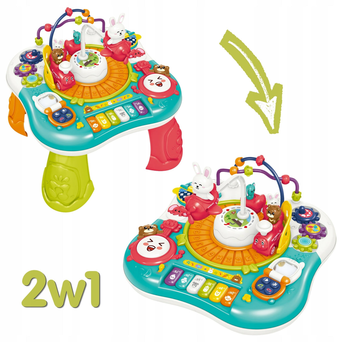 COLORFUL 2IN1 EDUCATIONAL TABLE INTERACTIVE SOUNDS Kid's age 3+ years