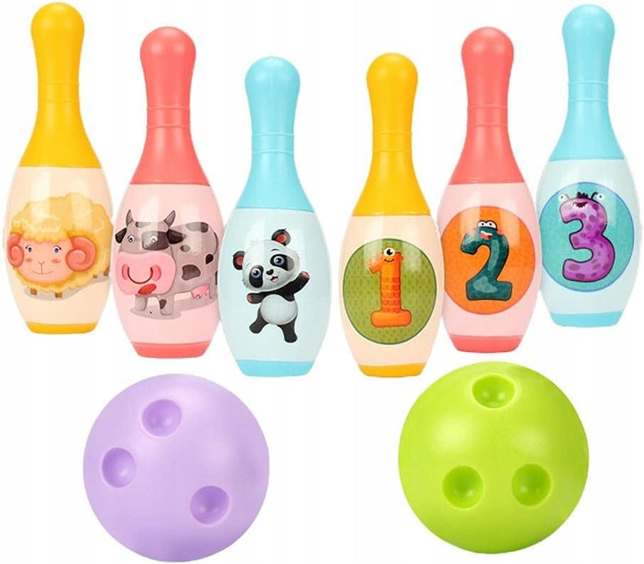 COLORFUL BOWLING FOR CHILDREN 18CM FAMILY ARCADE GAME Kid's age 3+ years