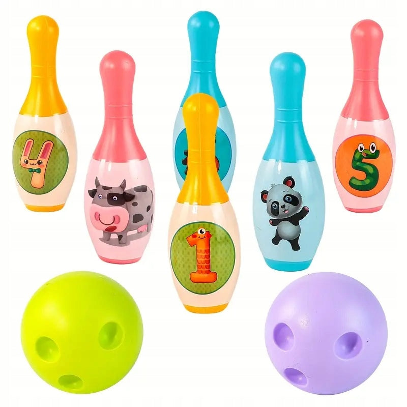 COLORFUL BOWLING FOR CHILDREN 18CM FAMILY ARCADE GAME Packaging status original