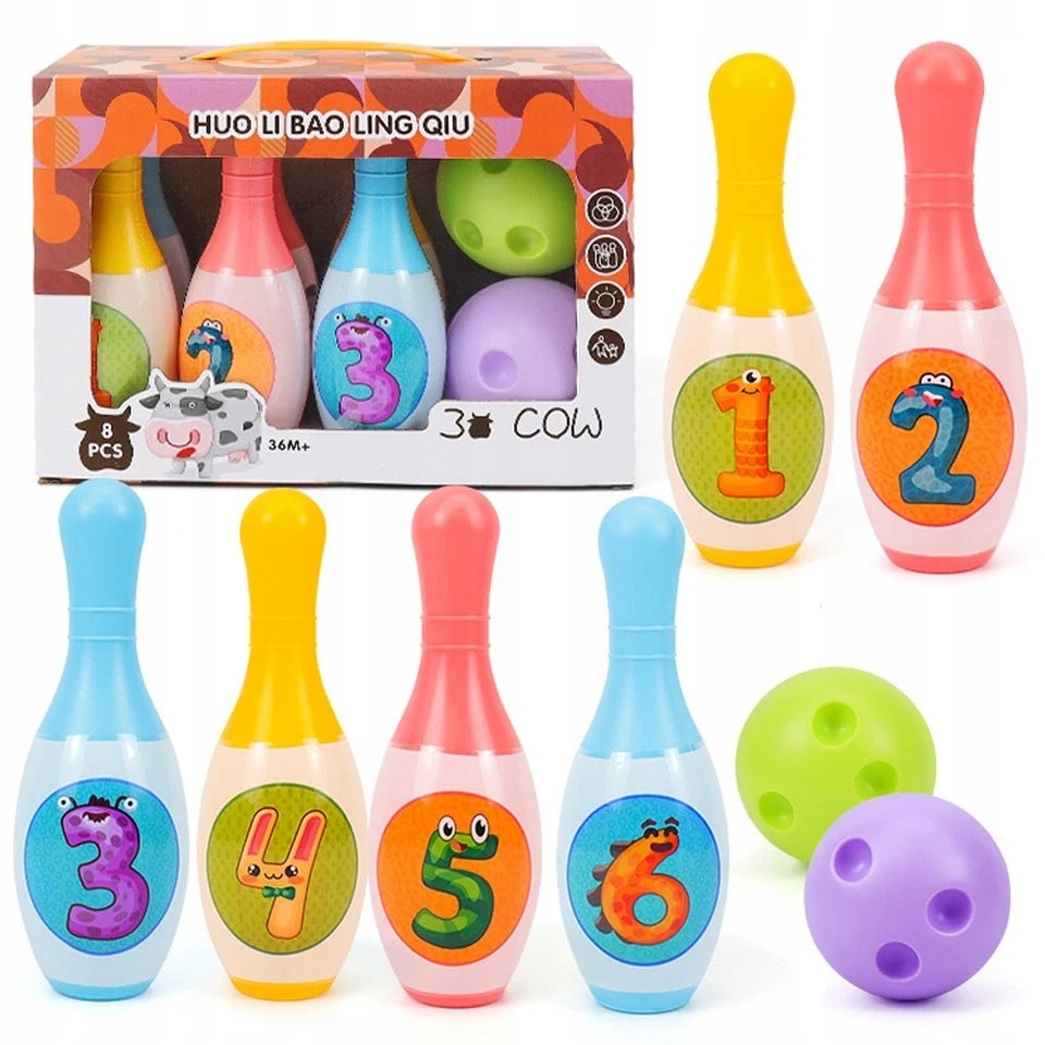 COLORFUL BOWLING FOR CHILDREN 18CM FAMILY ARCADE GAME