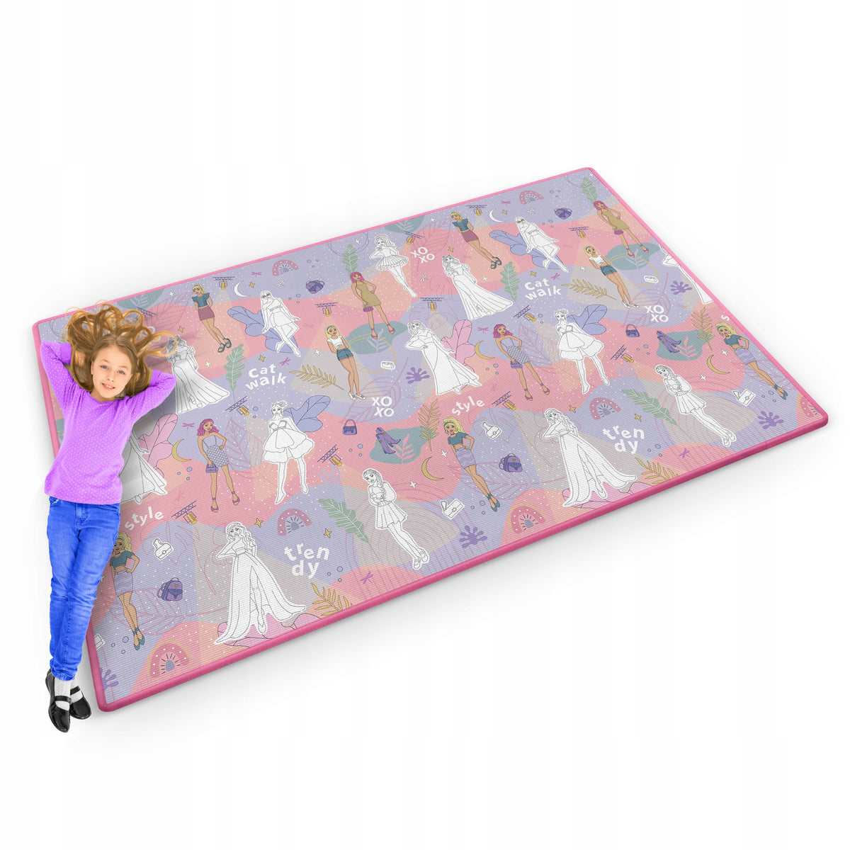 COLORING FOAM MAT 200X120 CM FOR CHILDREN WASHABLE WATERPROOF 2IN1 Packaging status original