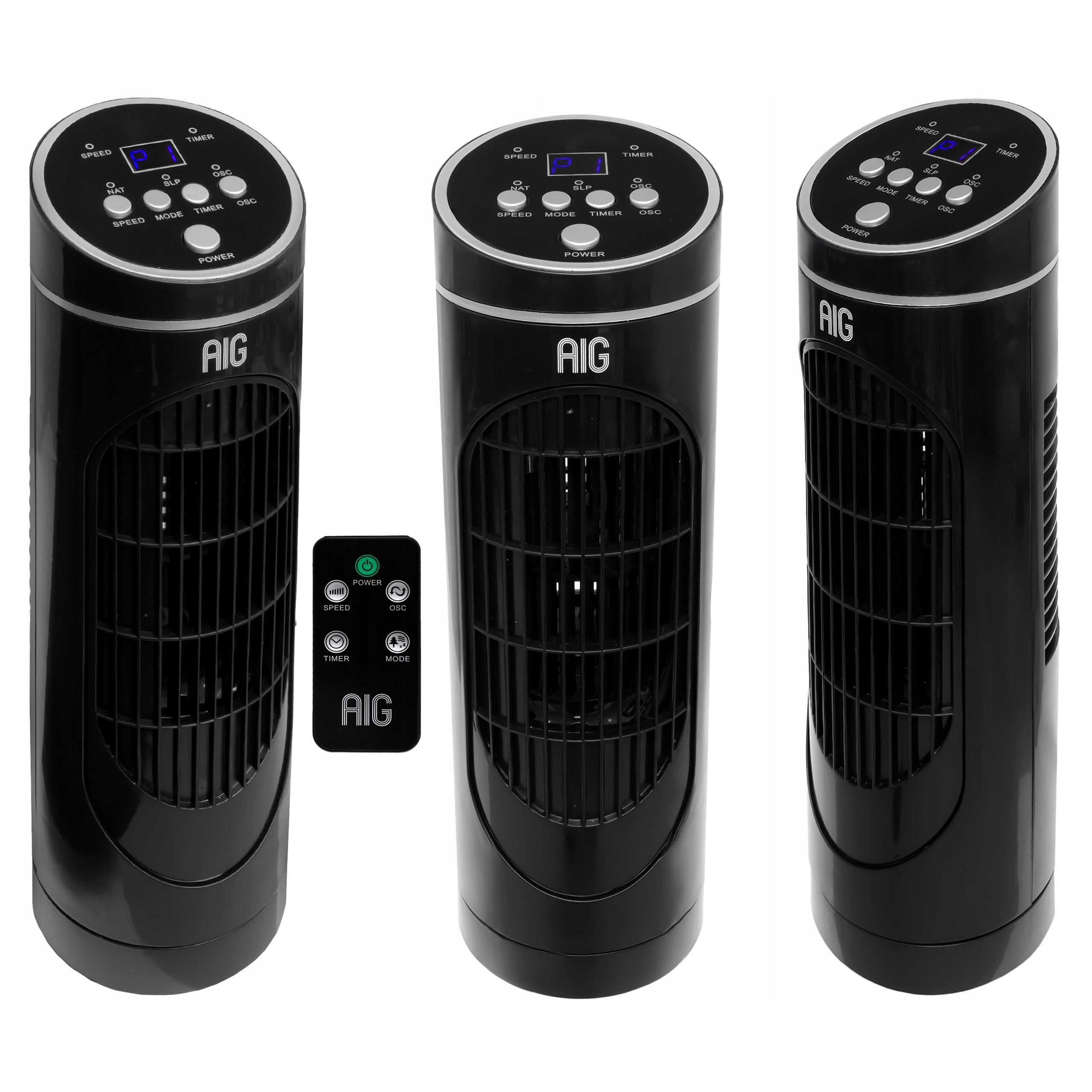 COLUMN FAN DESK DISPLAY FAN 3 OPERATING MODES TIMER REMOTE CONTROL
