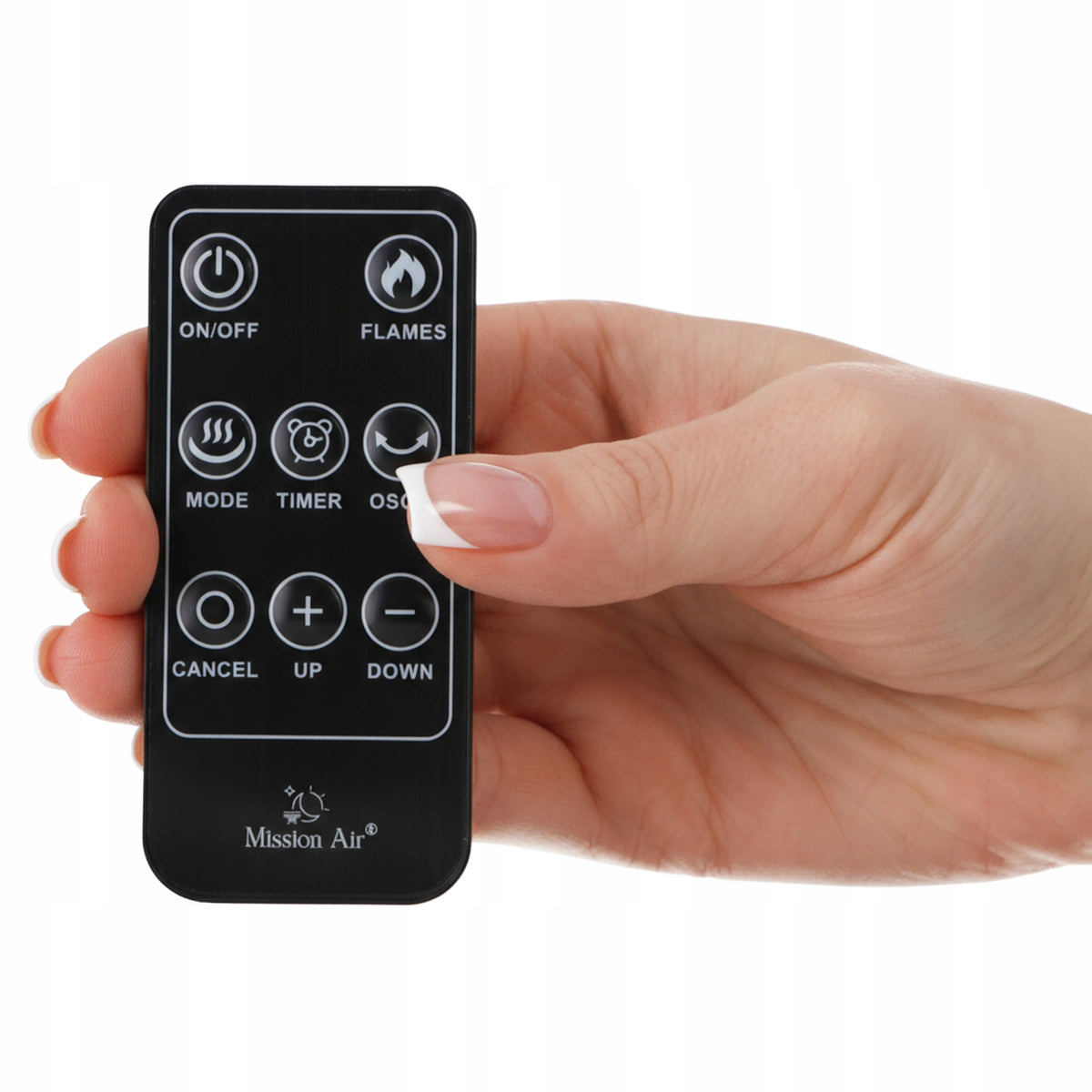 COLUMN FAN ELECTRIC HEATER FIREPLACE REMOTE TIMER BLACK Packaging status original