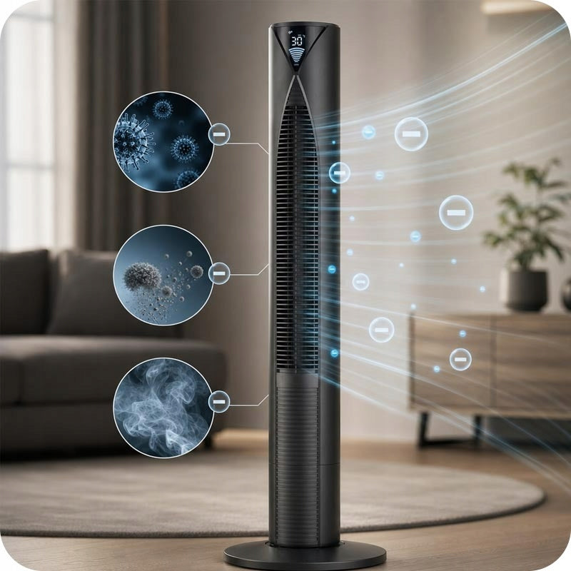 COLUMN FAN FLOOR STANDING FAN XXL 116 CM SILENT IONS +PILOT Manufacturer code Wentylator kolumnowy REVENTO Maximus