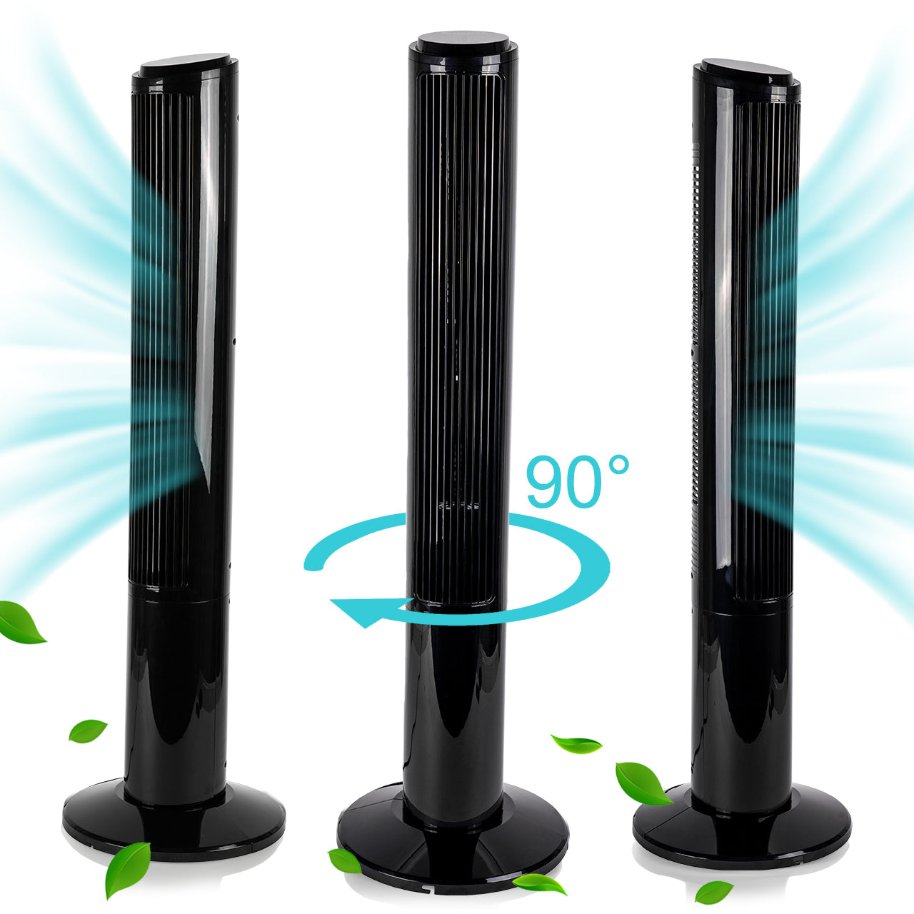 COLUMN FAN VERTICAL FLOOR FAN IONIZATION QUIET STRONG Functions ionization oscillation timer