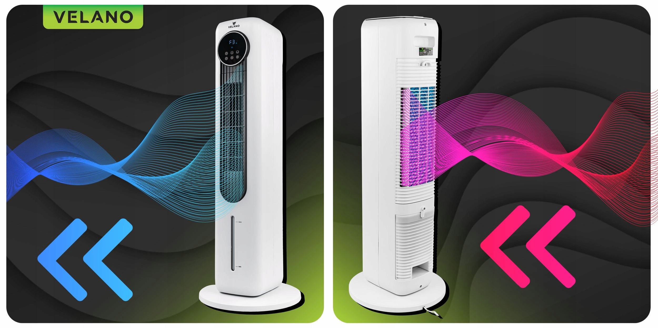 COLUMN FAN WATER FLOOR IONIZATION OSCILLATION DISPLAY REMOTE CONTROL Control remote
