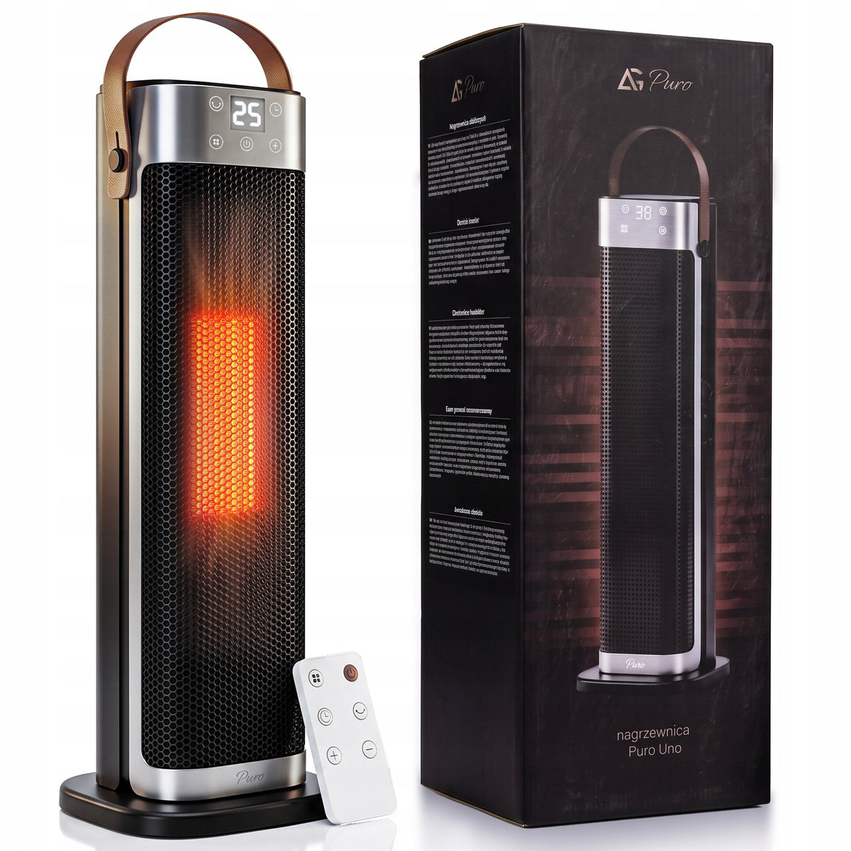 COLUMN HEATER ELECTRIC HEATER 2000W FAN THERMOSTAT
