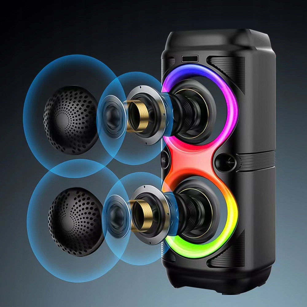 COLUMN SPEAKER PORTABLE LED BLUETOOTH WITH KARAOKE FUNCTION RADIO FM USB Model other