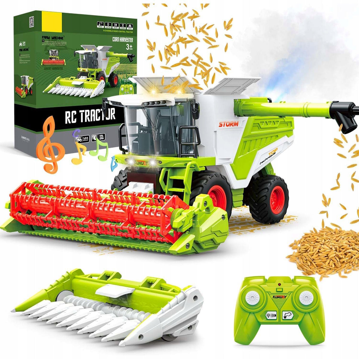 COMBINE HARVESTER RC TOY REMOTE CONTROLLED TRACTOR COMBINE HARVESTER FOR CHILDREN Brand no brand