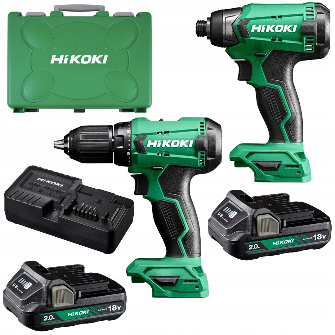 COMBO 2 Screwdriver DS18DA + Screwdriver WH18DA 2x2Ah HiKOKI KC18DA WAZ