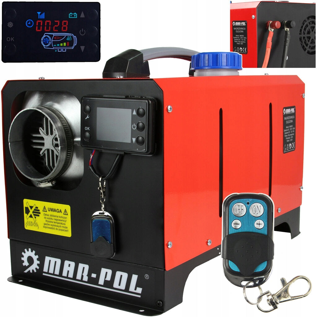 COMBUSTION HEATER OIL BLOWER PARKING HEATER 12kW 12V 230V Brand Mar-Pol