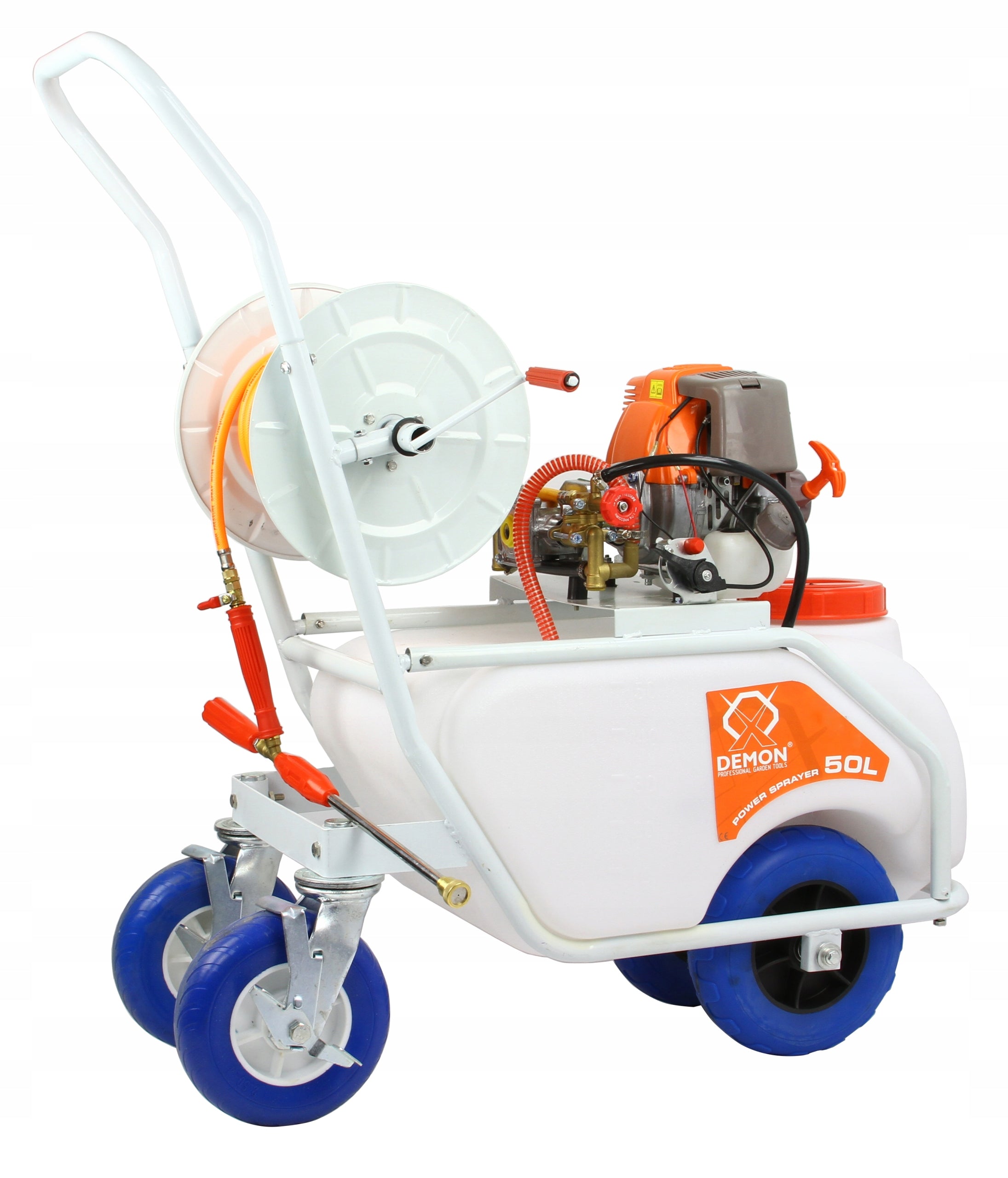 COMBUSTION PRESSURE SPRAYER WHEELBARROW GARDEN SPRAYER 50L Manufacturer code M83222