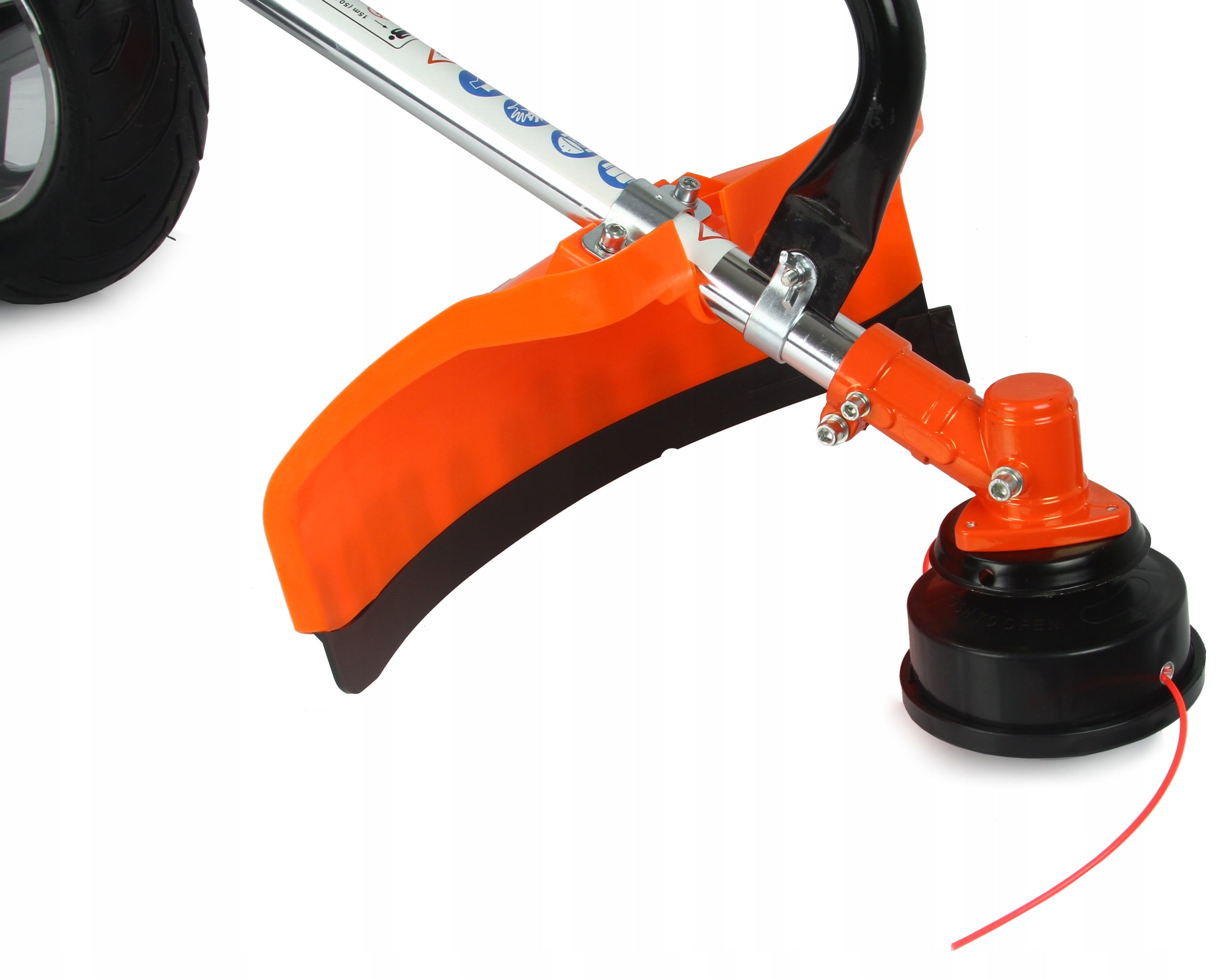COMBUSTION SCYTHE ON WHEELS MOWER TRIMMER TROLEY BRUSHCUTTER + OIL Manufacturer code MPAS0823