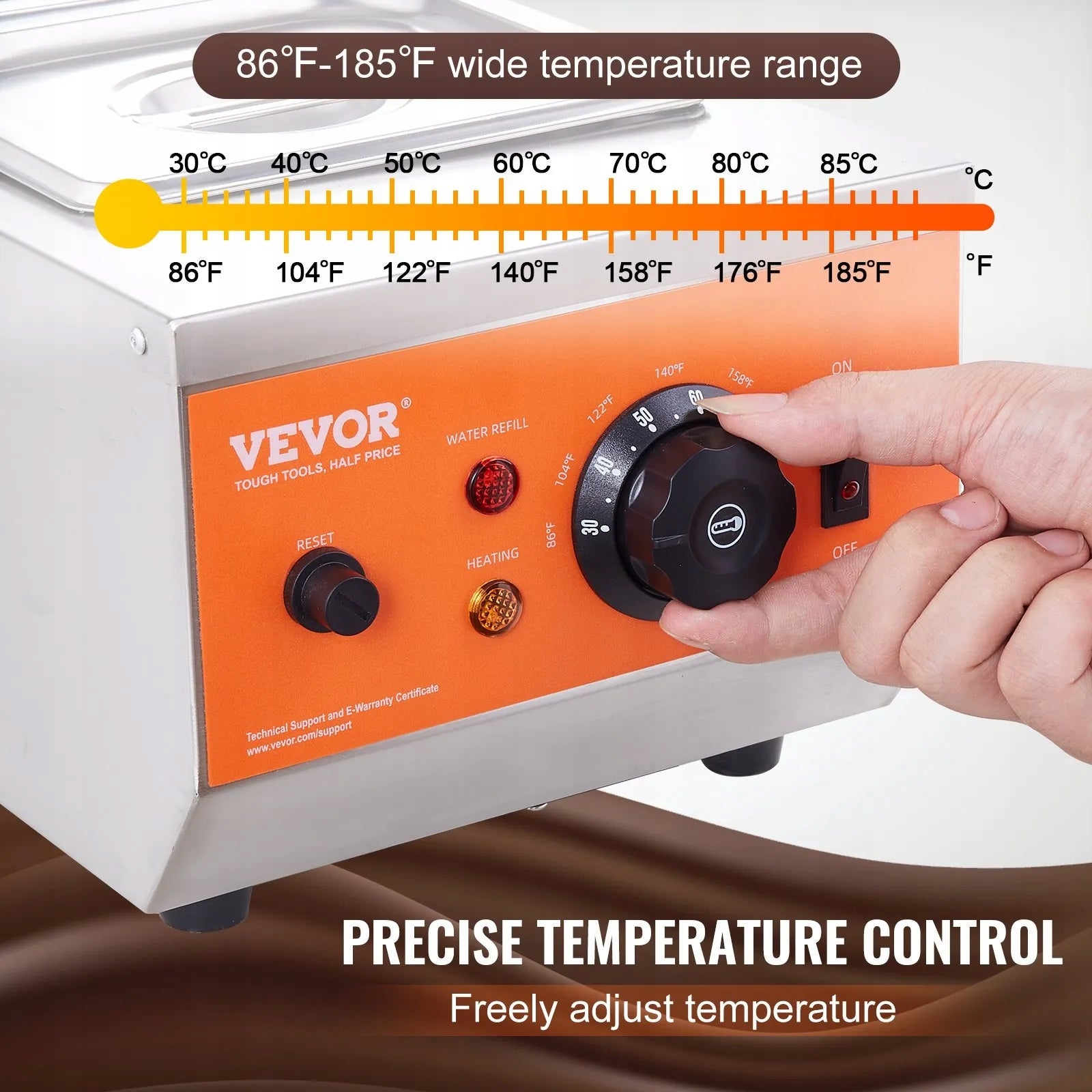 COMMERCIAL ELECTRIC CHOCOLATE DISSOLVING POT HEATER 2X3,5L Brand no brand