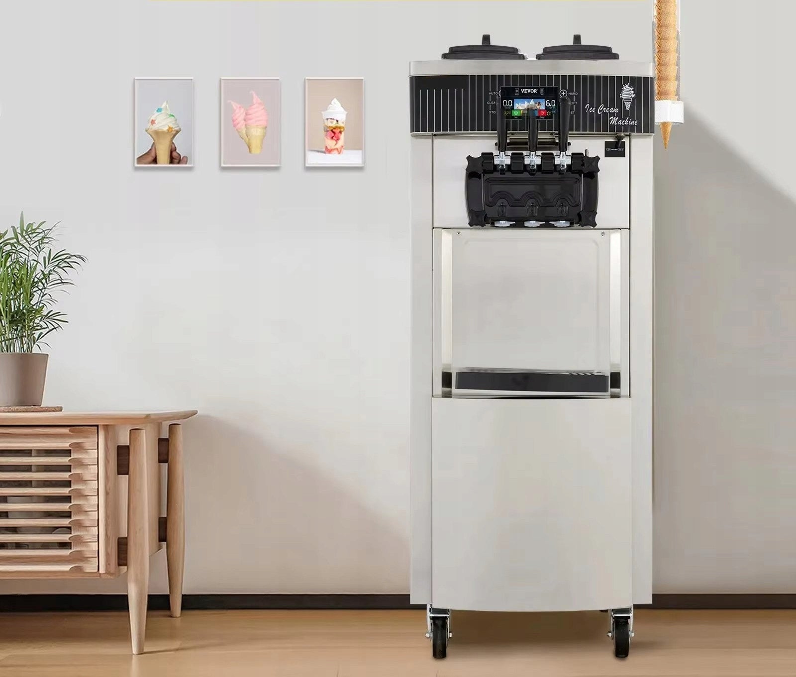 COMMERCIAL ICE CREAM MACHINE 2200W EFFICIENT WITH LOCKING WHEEL Brand no brand