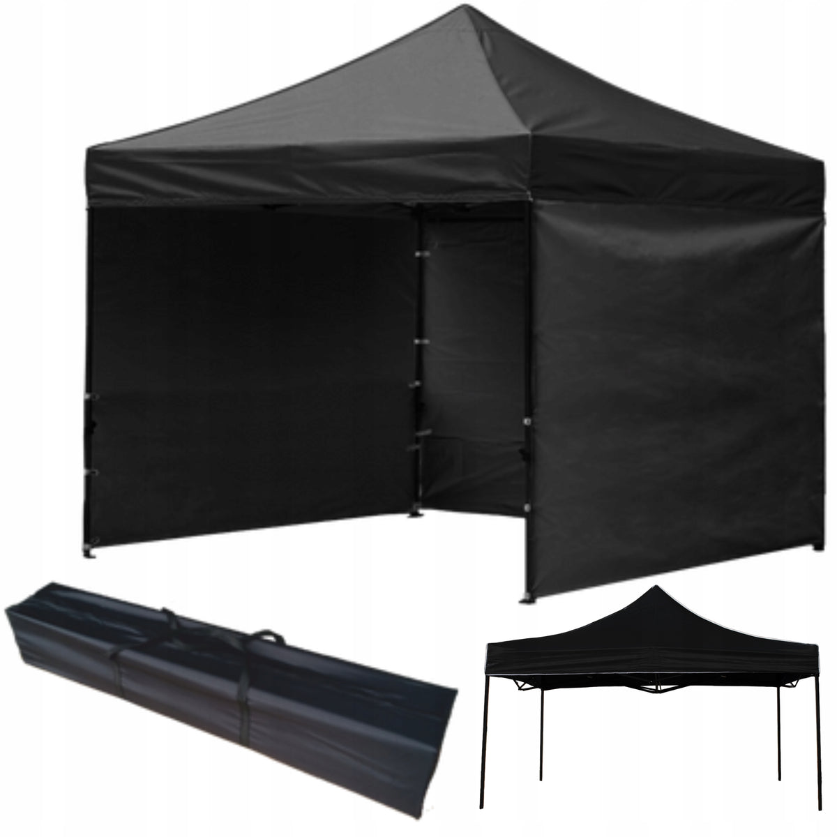 COMMERCIAL TENT EVENT PAVILION 3X3M EXPRESS ADVERTISING PARTY BLACK