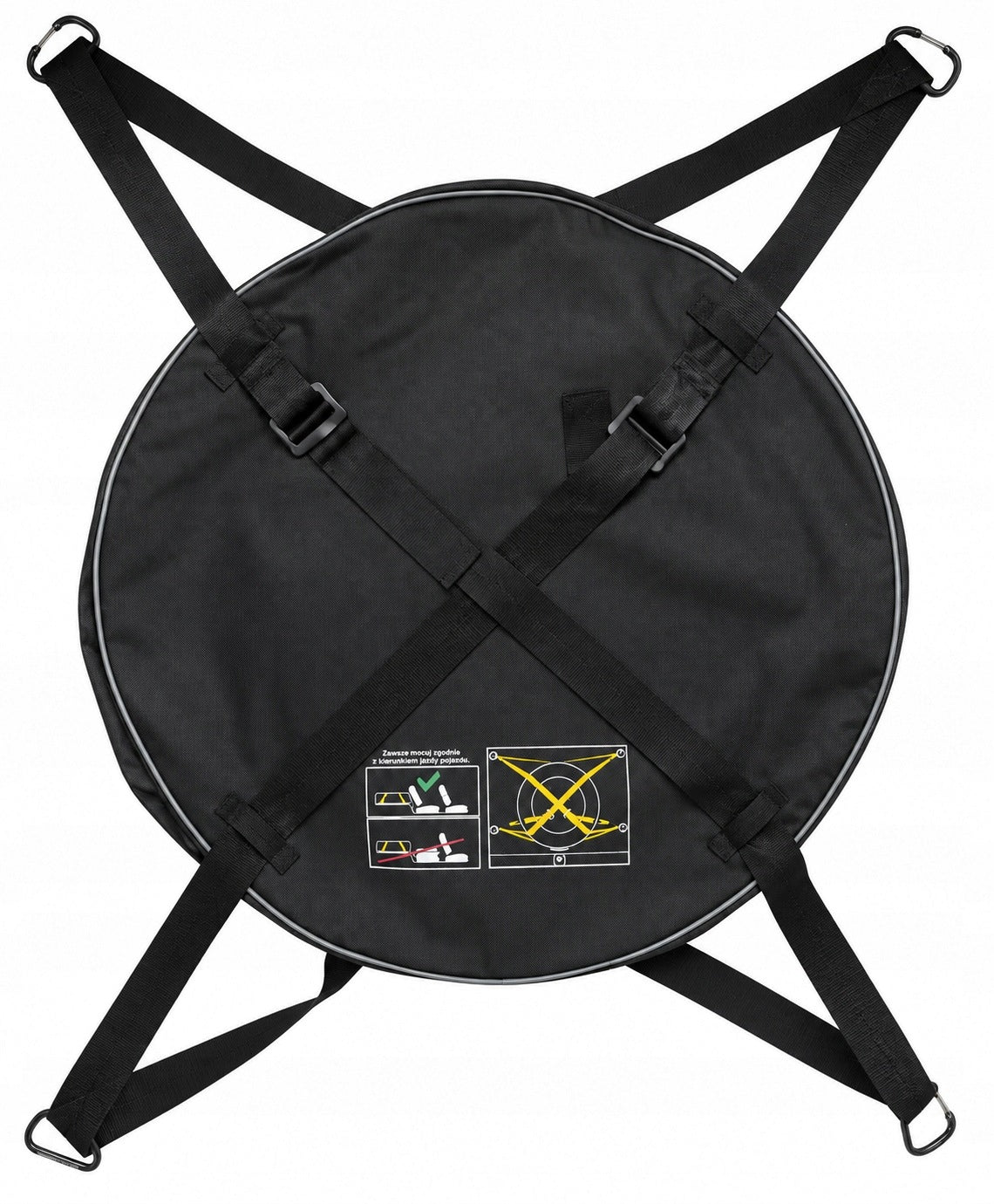 COMMUTER SPARE WHEEL COVER with BELTS VW AUDI BMW MERCEDES SKODA