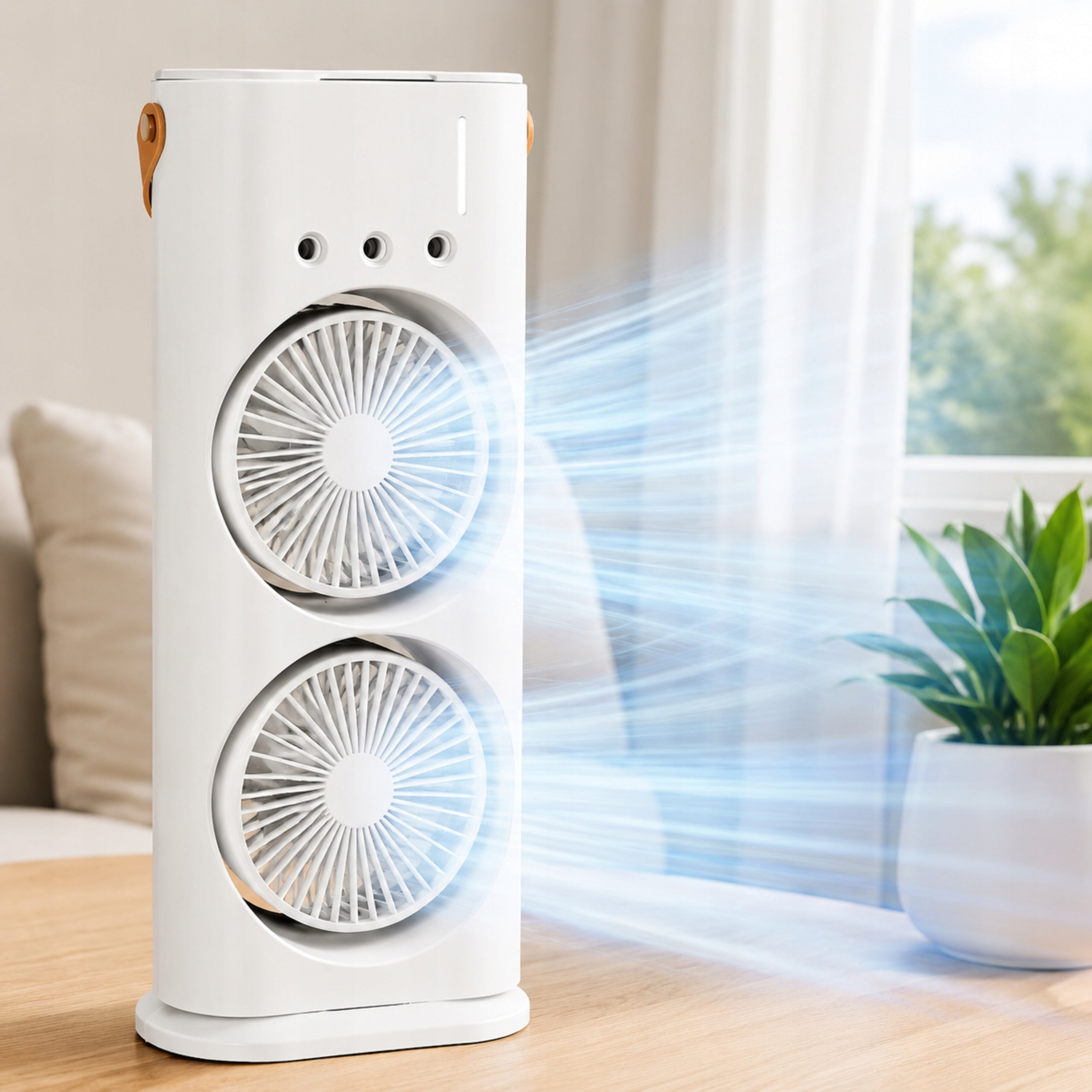 COMPACT 4in1 DESK AIR CONDITIONER – FAN WITH WATER MIST + REMOTE CONTROL Manufacturer code Klimatyzator Przenośny na Lód Wodę Wentylator