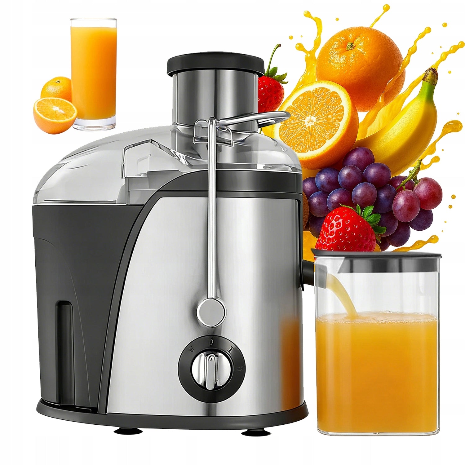COMPACT JUICER 1500W WIDE FEEDER EASY CLEANING