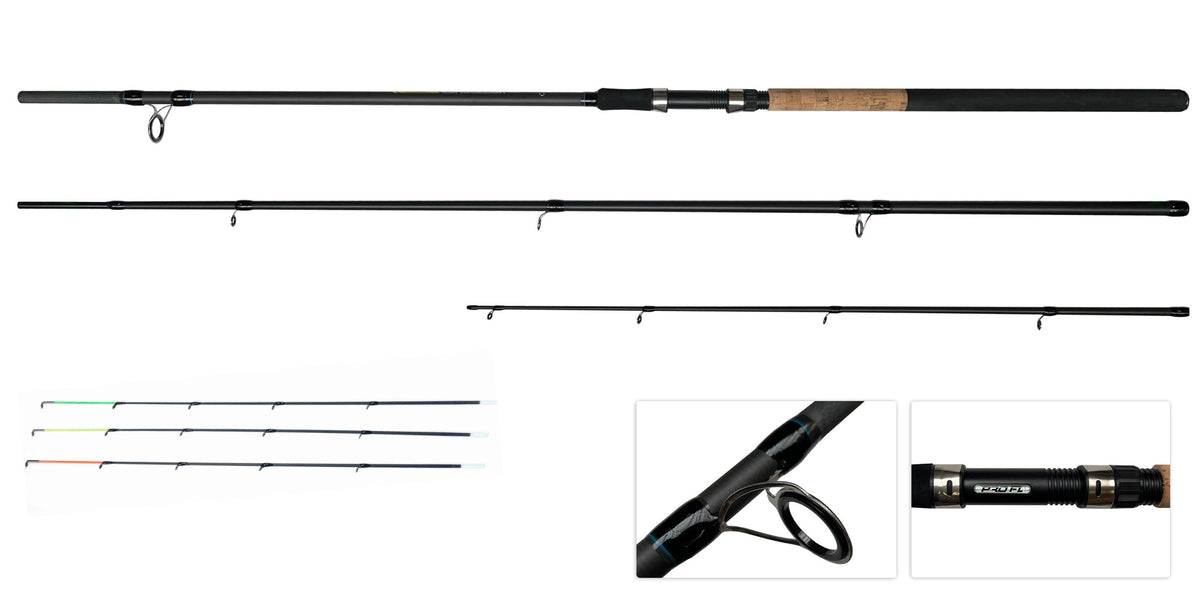 COMPLETE FISHING SET 2x FEEDER, FREE GEAR Reels, Rich Equipment Packaging status original