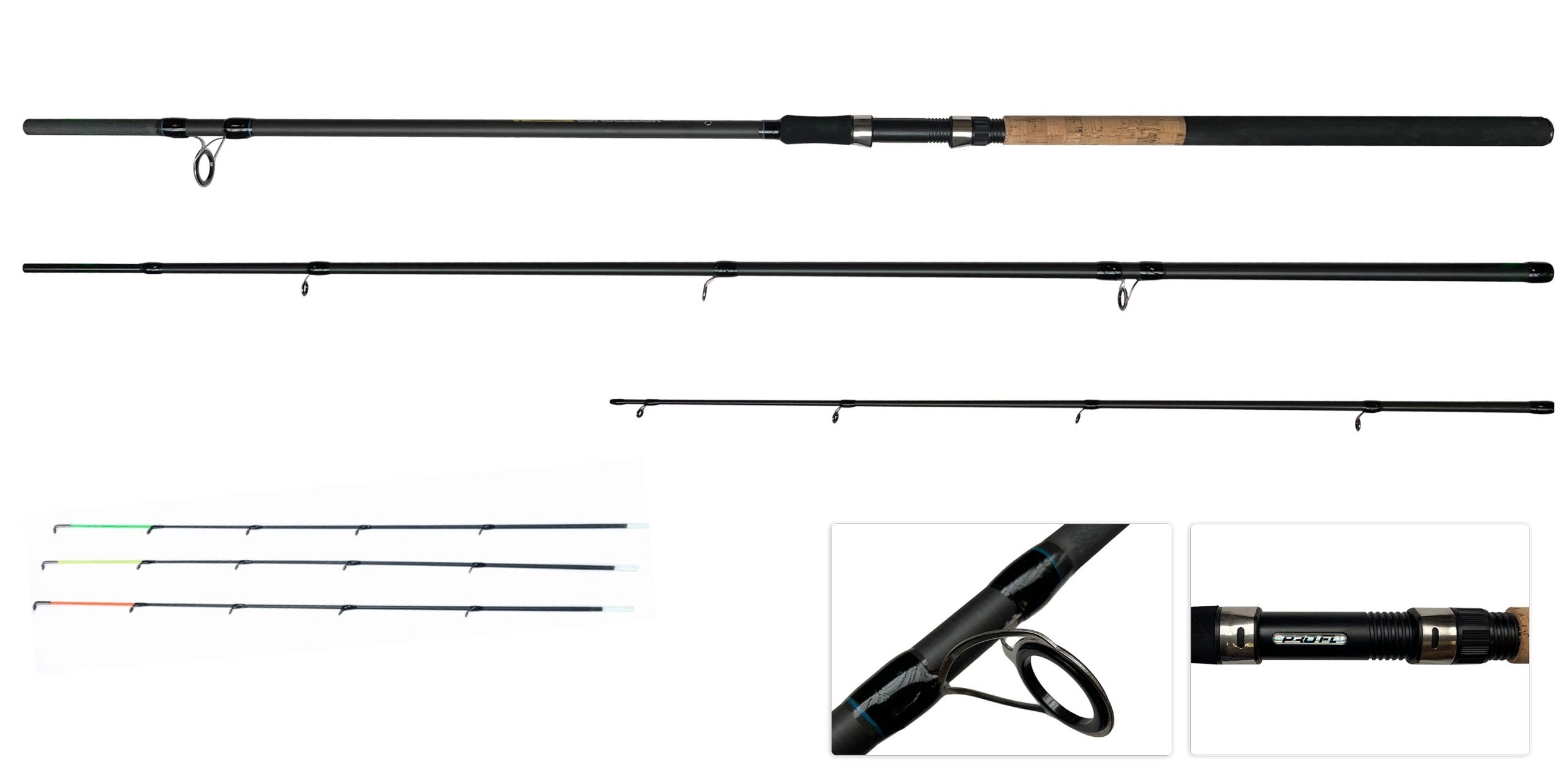 COMPLETE FISHING SET 2x FEEDER, FREE GEAR Reels, Rich Equipment Packaging status original