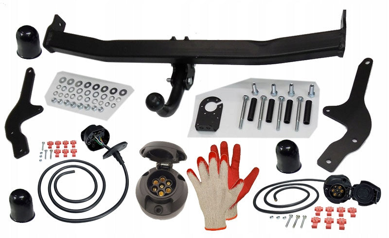 COMPLETE HOOK HARNESS RENAULT CLIO 3 III 2005 2012 HTB 3 5TOWING DOOR Ball type screw‑off