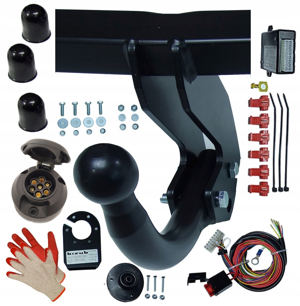 COMPLETE TOWBAR 2000kg MODULE SKODA OCTAVIA2 II SEDAN KOMBI OD2004 Ball type screw‑off