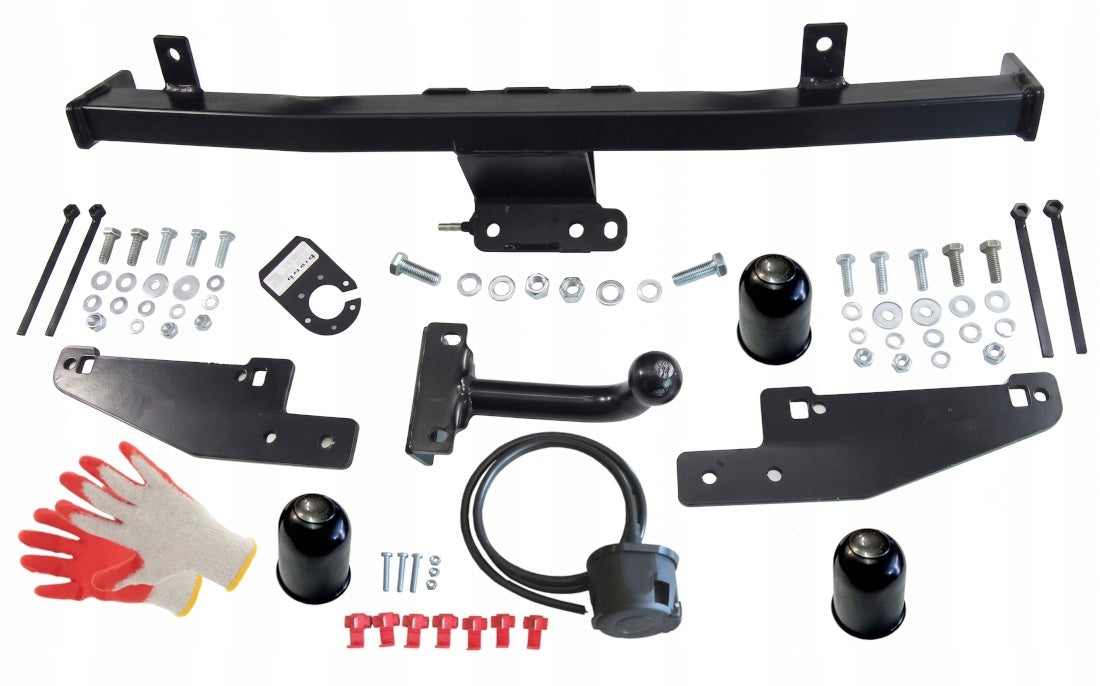 COMPLETE TOWBAR HARNESS 7PIN PEUGEOT 206 +FL 1998 2014 +SHIELDS +CC Manufacturer Bizub Hak-Pol