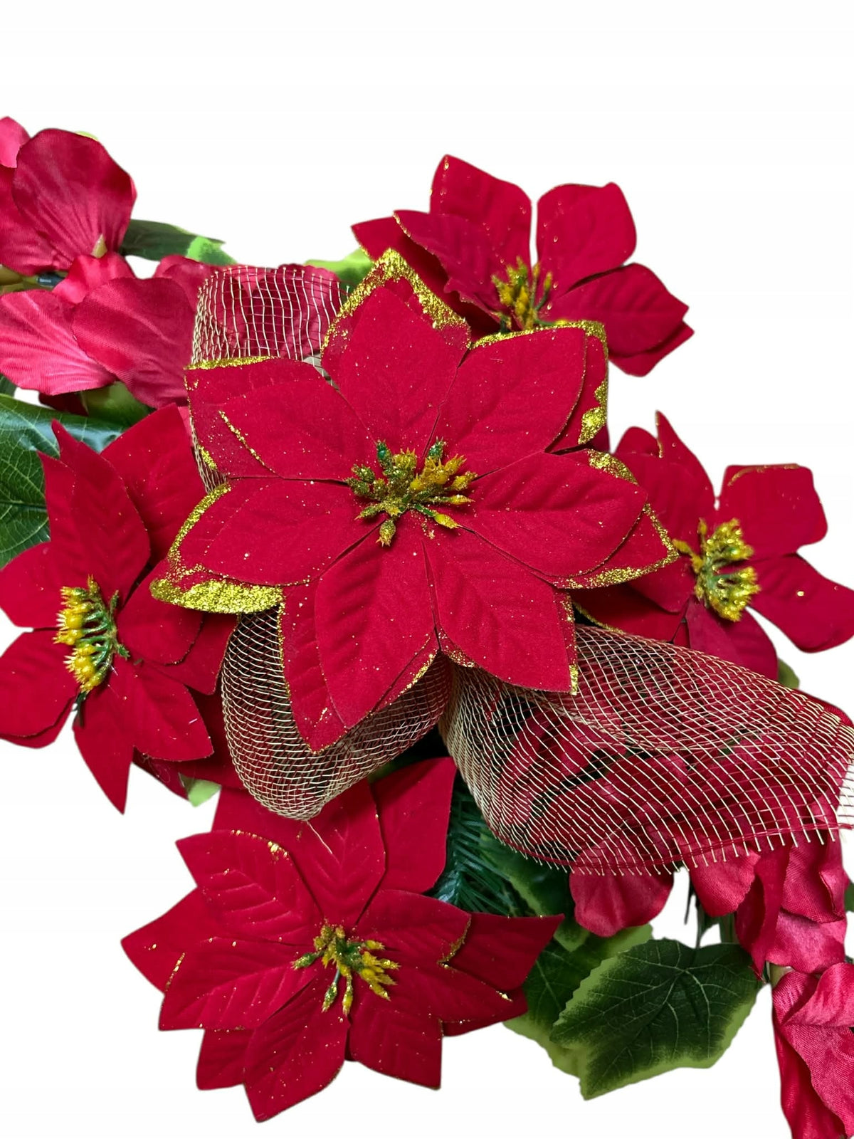 COMPOSITION FOR THE CEMETERY REED GRAVE BOUQUET FLOWERS ARTIFICIAL BOUQUET STANPOL Manufacturer code STANPOL