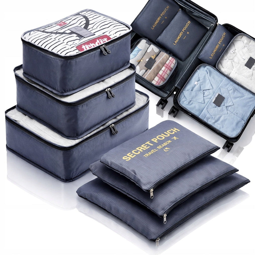 COMPRESSION TRAVEL ORGANIZER for Packing Suitcase Clothes Bag SET 6in1