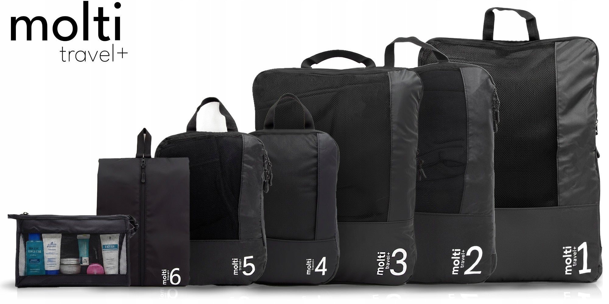COMPRESSION TRAVEL ORGANIZER for Packing Suitcase Clothes Bag SET 7in1 Manufacturer code OP001