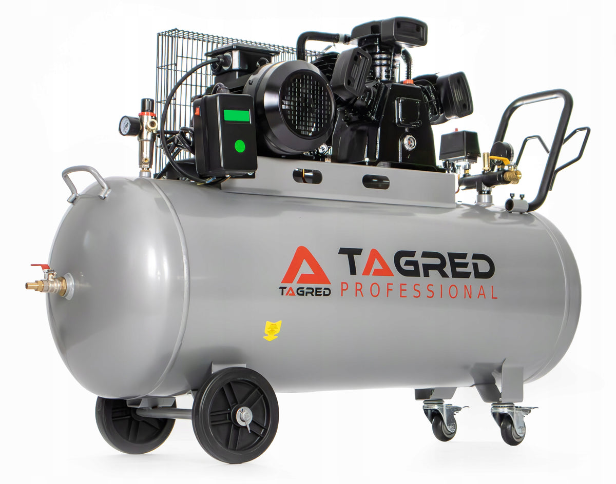COMPRESSOR 200L EFFICIENT 3V PISTONS 400V SEPARATOR STRONG OIL + HOSE Manufacturer code TA309BTA107SZTA1L