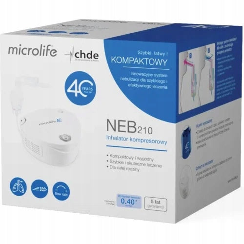 COMPRESSOR INHALER MICROLIFE NEB 210 1 set Medical device yes