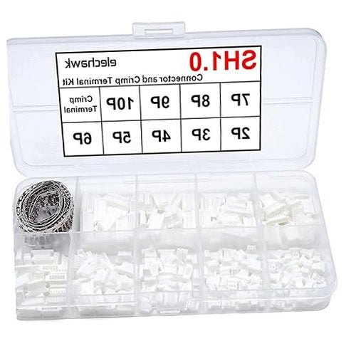CONNECTORS SH1.0 JST SET OF 250 TERMINAL CONNECTORS SOLDER TERMINALS ELECTRONICS