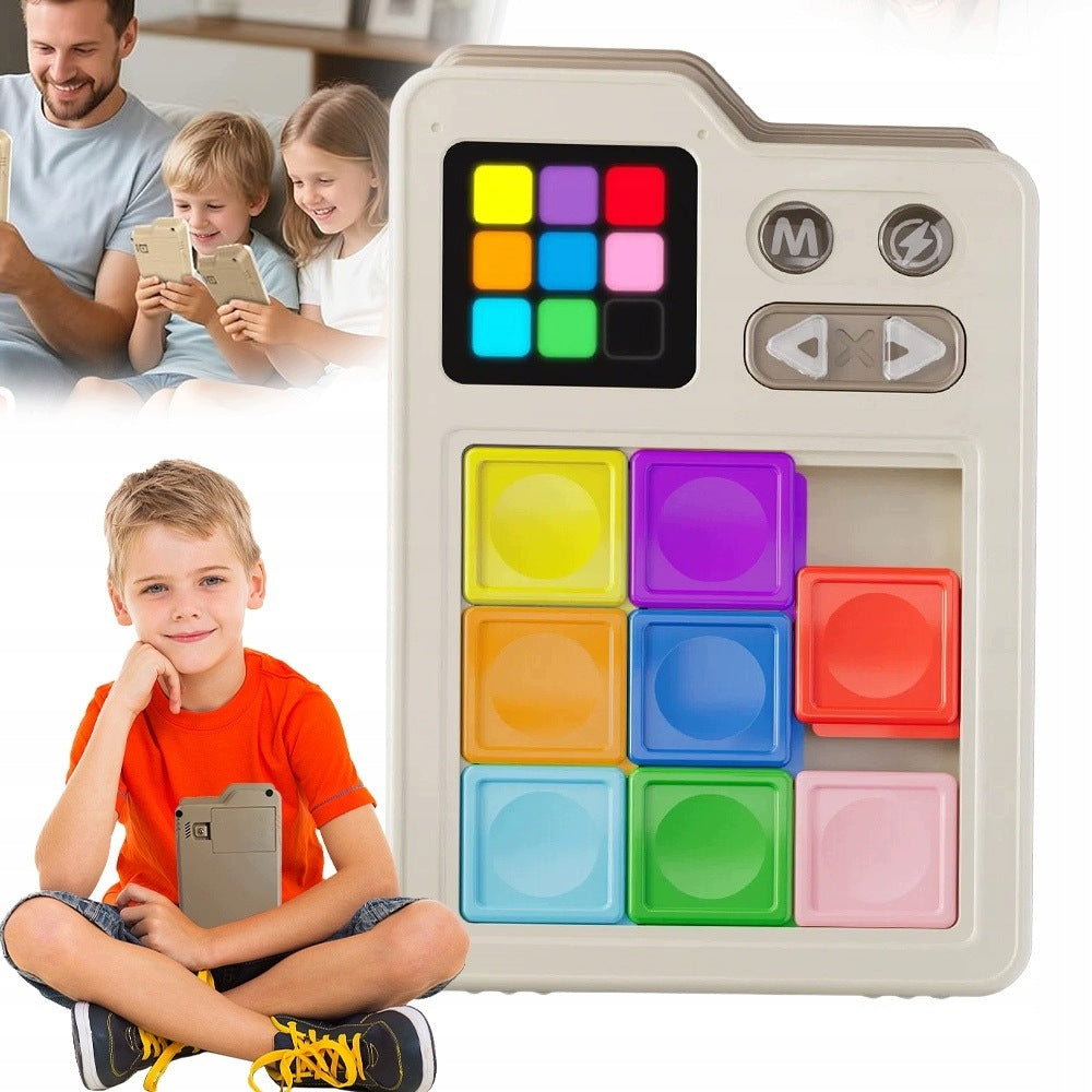 CONSOLE LOGIC ELECTRONIC GAME KLOTSKI LED GIFT